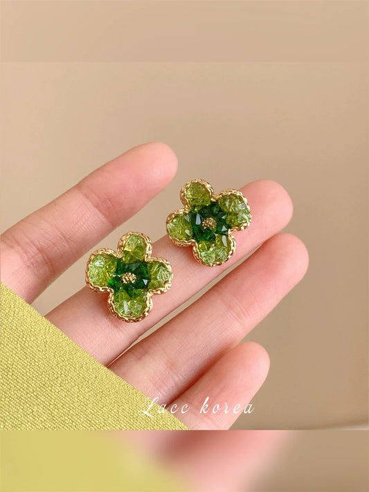 Crystal Floral Earring